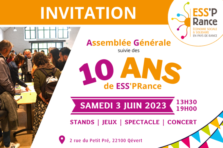 Invitation AG + 10 ans ESS'PRance