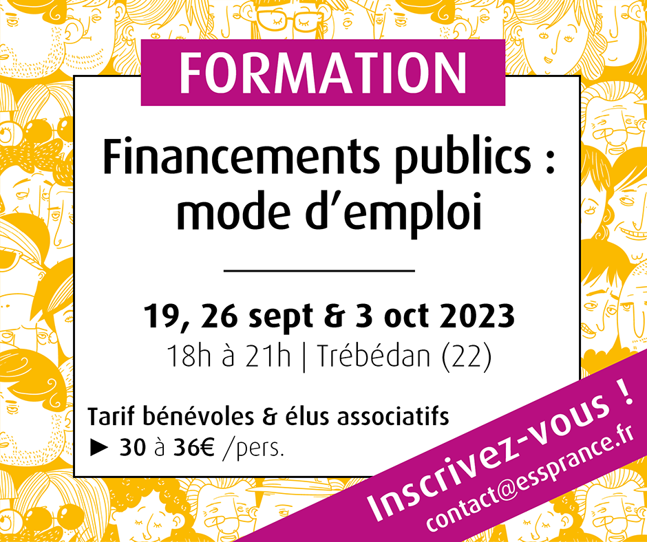 Visuel formation financements publics