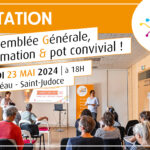 Visuel invitation Assemblée Générale ESS'PRance - Jeudi 23 mai 2024, 18h, à Saint-Judoce