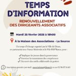 Affiche Temps d'info "Renouvellement des dirigeants associatifs"